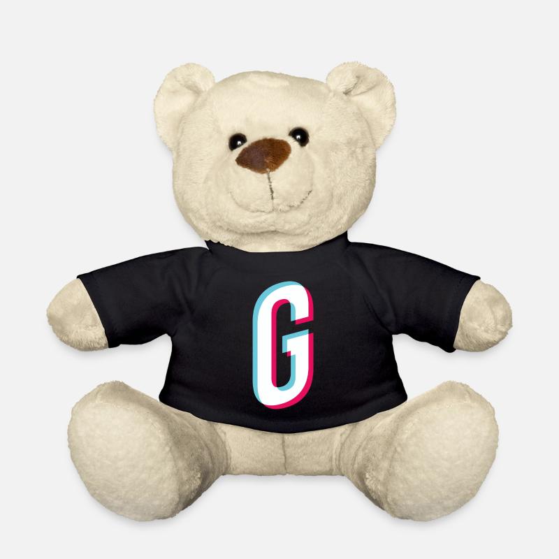G - Buchstabe G - Teddy - Schwarz