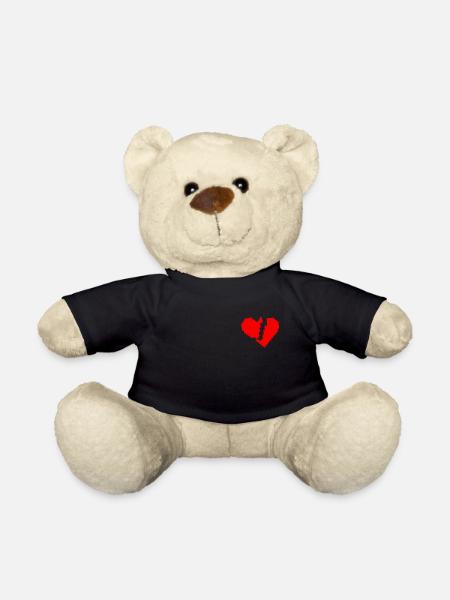 Broken Heart - Das gebrochene Herz - Teddy - Schwarz