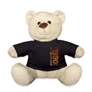 33rd Birthday Man Original May Vintage 1990 - Teddy Bear - black - Front
