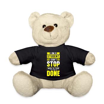 Universität Uni Nerd - Teddy - Schwarz - Vorne