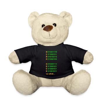 Green Nerd Geek alors quoi - Nounours - noir - Devant