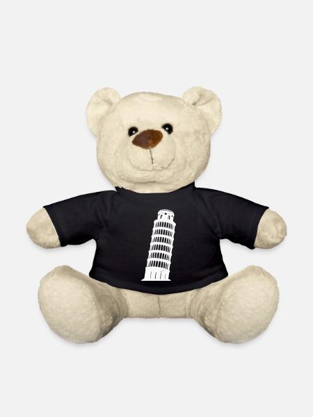 Pisa Turm Silhouette Monochrom - Teddy - Schwarz