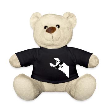 Lustiges Lama Alpaka mit Sonnenbrille - Teddy - Schwarz - Vorne