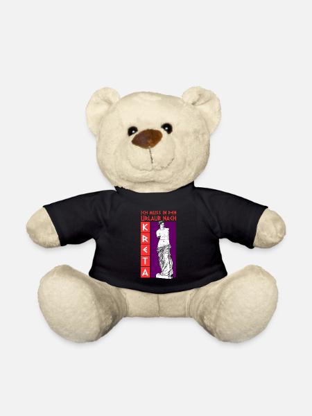 Kreta Urlaubsgeschenke - Teddy - Schwarz