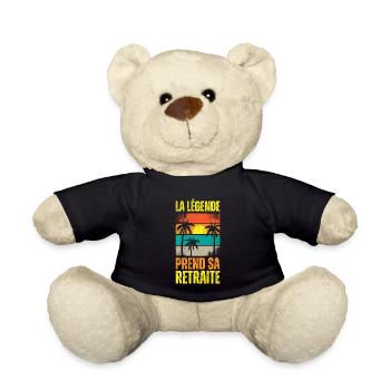 La Légende Prend Sa Retraite Cadeau Pot De Départ - Nounours - noir - Devant