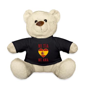 Hispanische Erbe Spanien Europa Flagge Reise - Teddy - Schwarz - Vorne