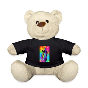 Horse | Horse Riding | Animal | Mount | Colorful - Teddy Bear - black - Front