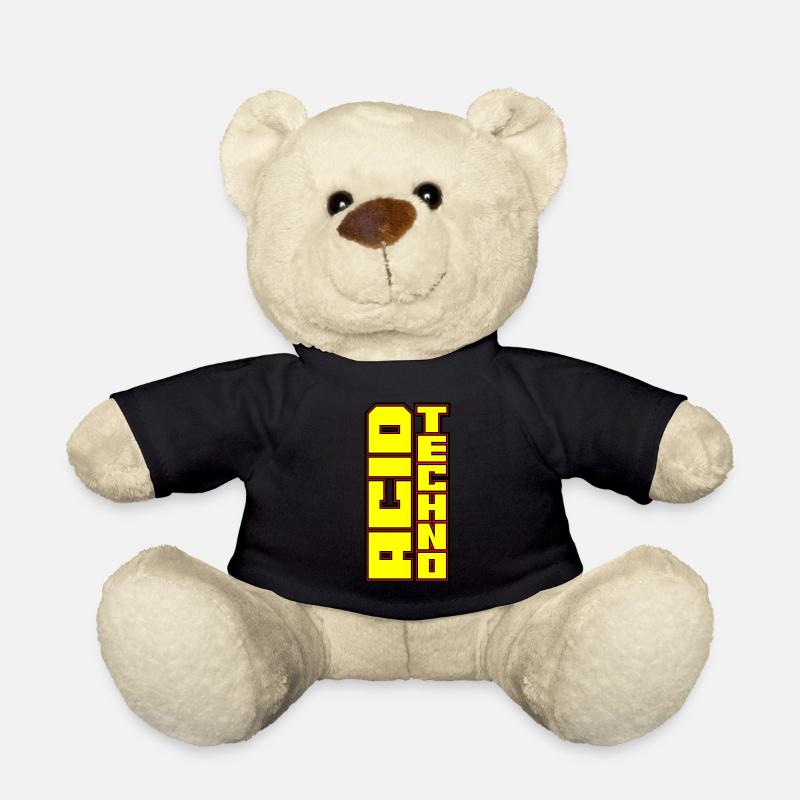 | Acid Techno | acidcore Nous aimons Acid Techno Red R - Nounours - noir