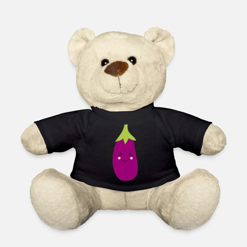 Aubergine Gemüse Kostüm Fasching Karneval - Teddy - Schwarz