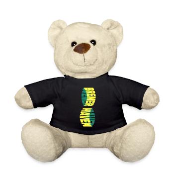 Bremerhaven Germany City Skyline Font Colorful - Teddy Bear - black - Front