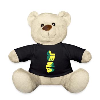 Jena Deutschland Stadt Skyline Schrift Bunt - Teddy - Schwarz - Vorne