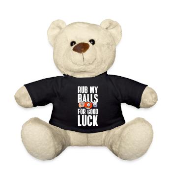 Billiard Billardspieler Kö 8-Ball - Teddy - Schwarz - Vorne