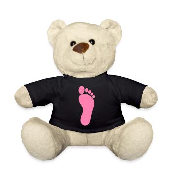 Foot Pink Feet Podiatrist Podiatrist Podiatry - Teddy Bear - black - Front