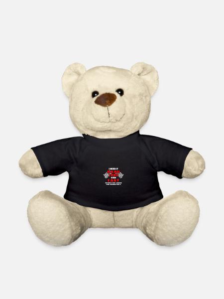 Women love motorsport - Teddy Bear - black