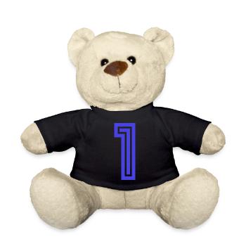 1. 1 Jahr. 1. JAHRESTAG. 1-JÄHRIGES JUBILÄUM - Teddy - Schwarz - Vorne