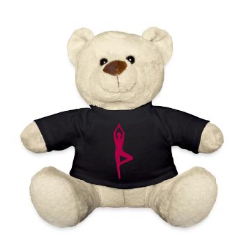 Yoga Formen Silhouetten  - Teddy - Schwarz - Vorne