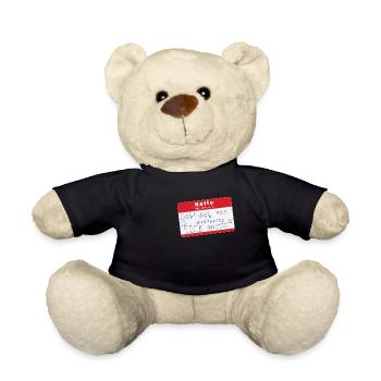 Hello my name is ... - Teddy - Schwarz - Vorne