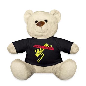 verschiedene Absperrbänder Gefahr und Vorsicht - Teddy - Schwarz - Vorne