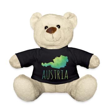 austria - Teddy Bear - black - Front