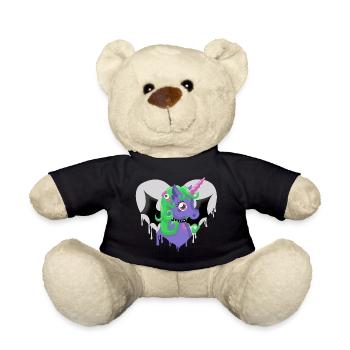 Creepy Cute Unicorn 2 - Nounours - noir - Devant