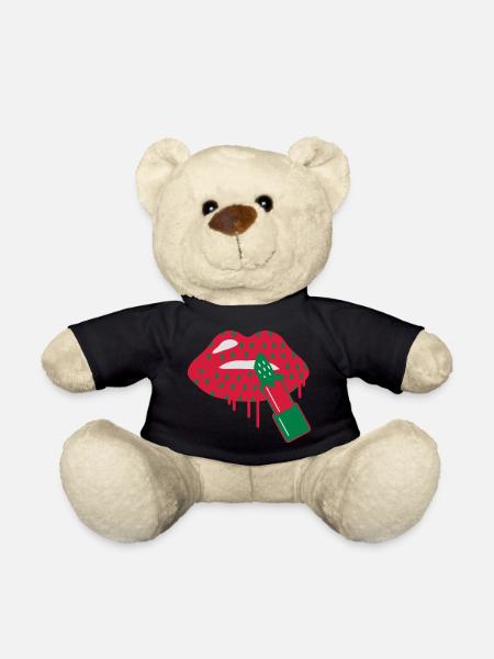 Lippenstift Erdbeere - Teddy - Schwarz