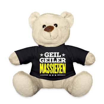 massieren - geil - Teddy - Schwarz - Vorne