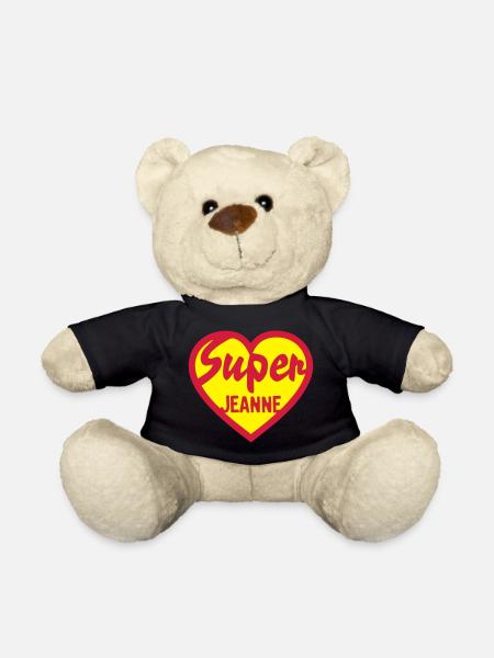 coeur super jeanne - Nounours - noir