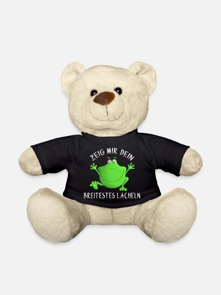 Lachen - Grinsen - Lächeln - Teddy - Schwarz