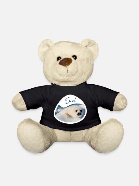 Robbenbaby - Teddy - Schwarz