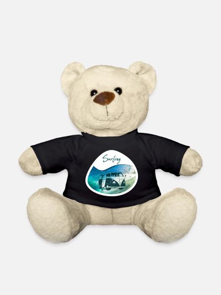 Surfing - Bus - Teddy - Schwarz