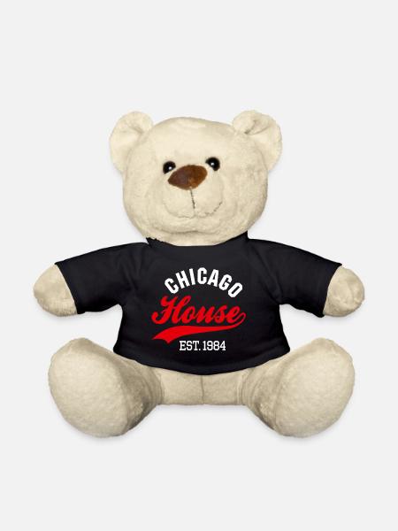 Vintage Chicago house est. 1984 rave house party - Teddy Bear - black