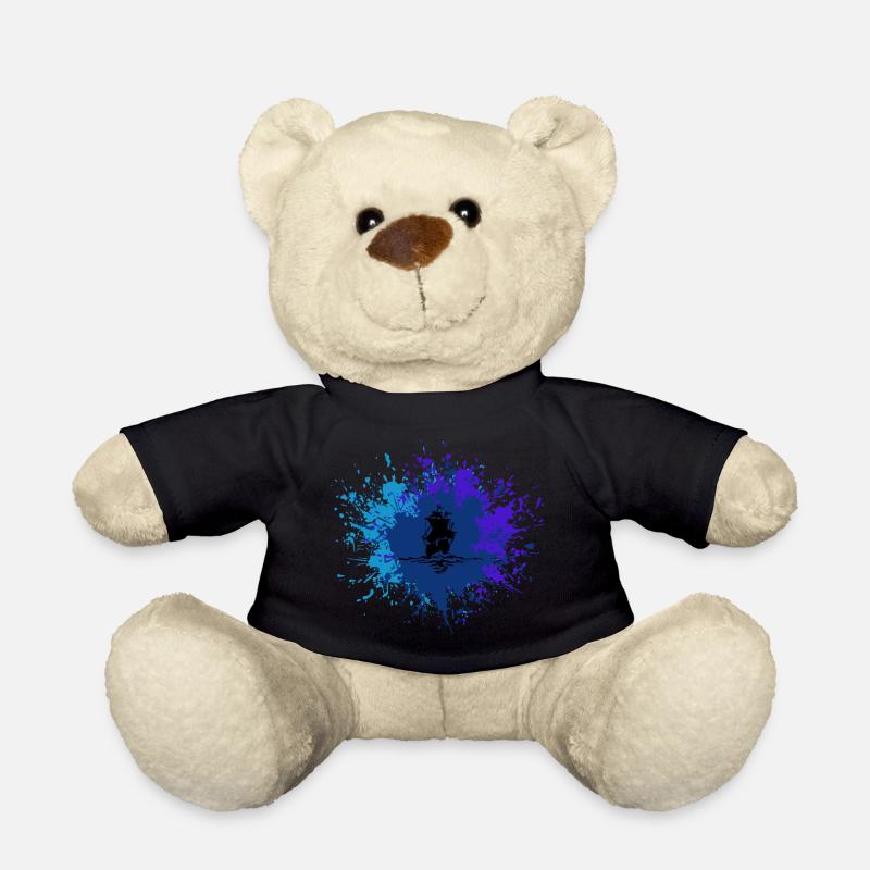 Blaue See Schiff Segelboot - Teddy - Schwarz