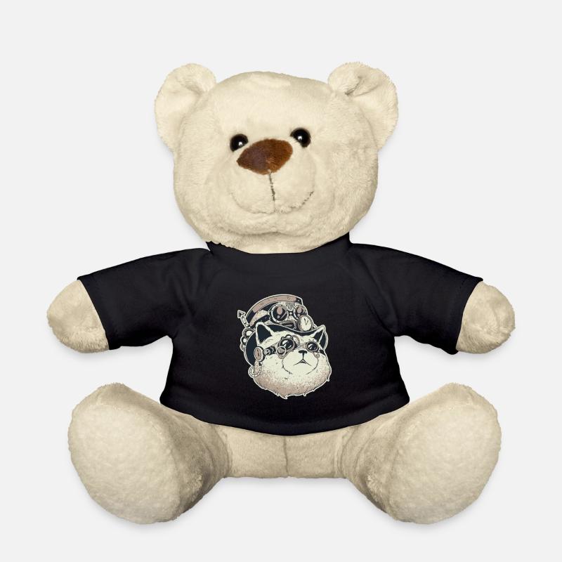 steampunk Cat - Nounours - noir