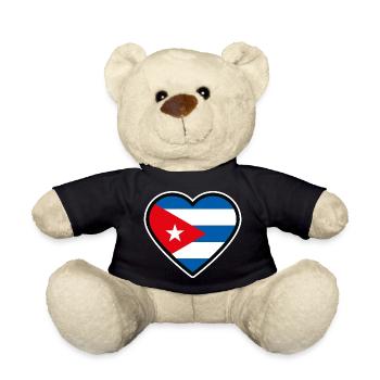 kuba flagge herz - Teddy - Schwarz - Vorne
