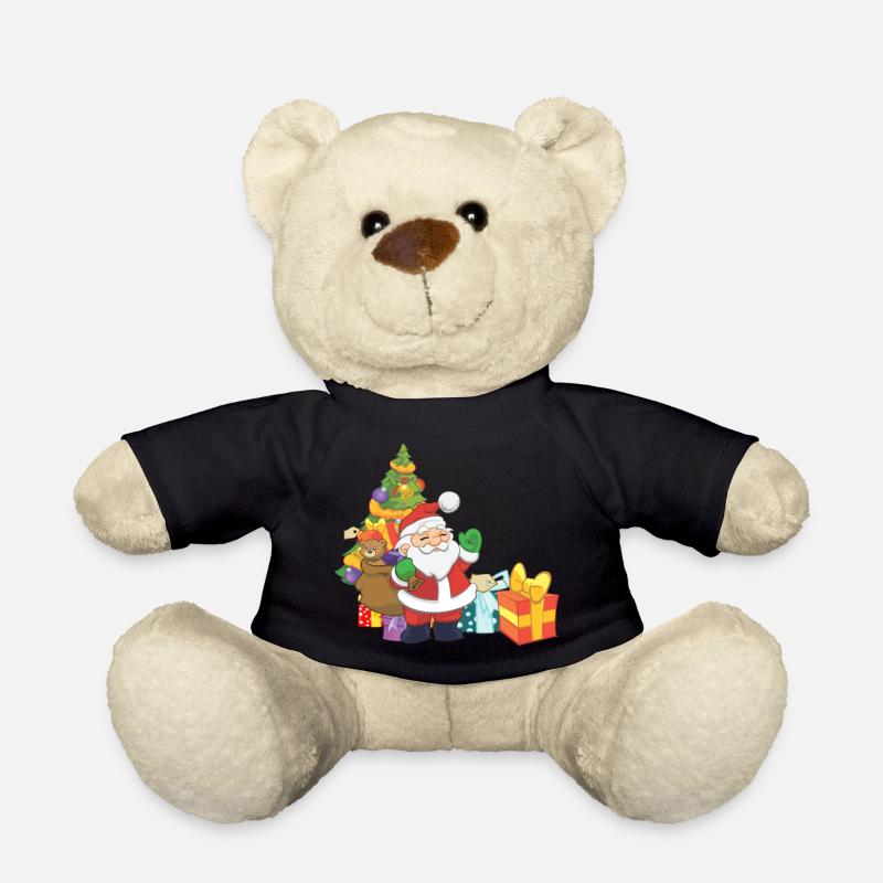 Weihnachtsmann - Teddy - Schwarz