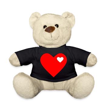 Valentinstag, Valentinstag, Valentinstag - Teddy - Schwarz - Vorne
