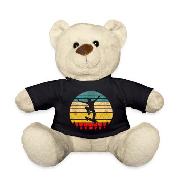 Skater Skateboard - Teddy Bear - black - Front