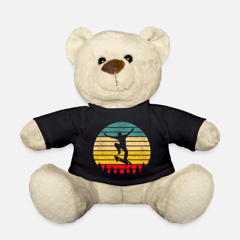 Skater Skateboard - Teddy - Schwarz