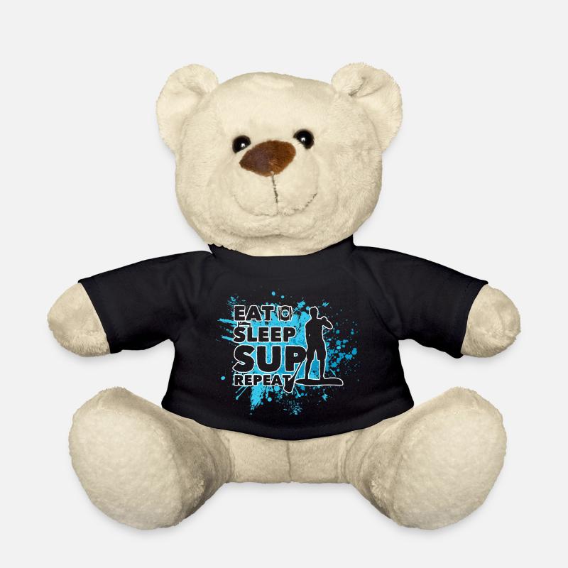 Eat. Sleep. SUP. Repeat Geschenk Stand Up Paddler - Teddy - Schwarz