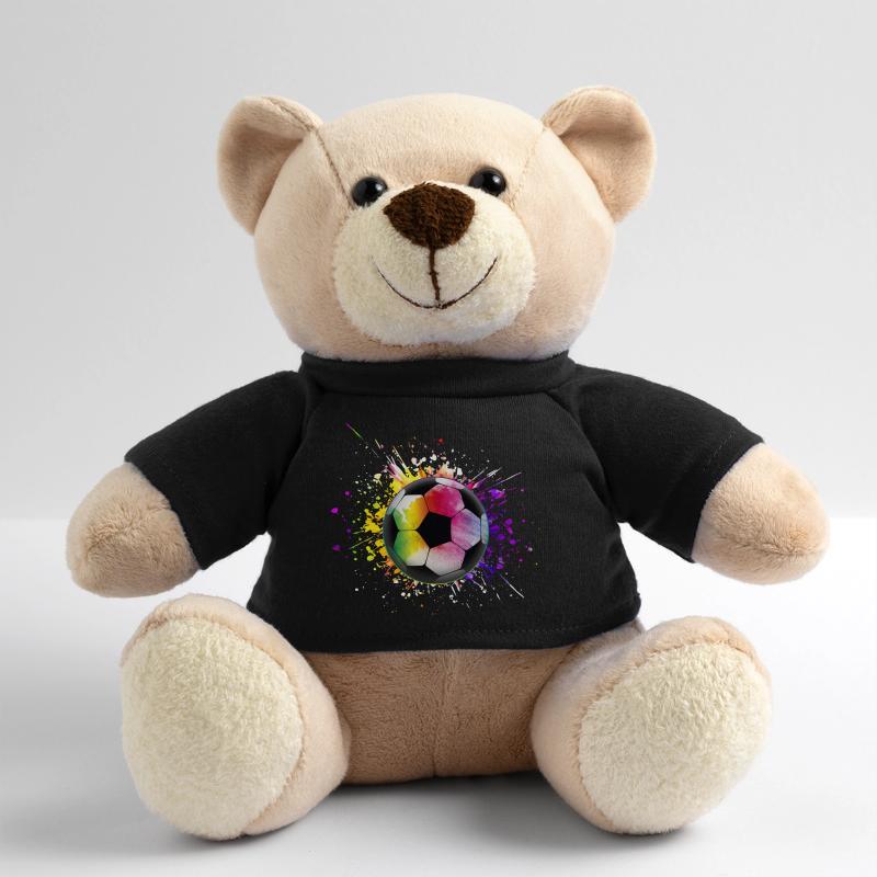 Bunter Fußball Regenbogenfarben Teddy