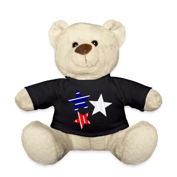 STAR. STARS. STAR. STARS. FEAST. ANNIVERSARY - Teddy Bear - black - Front