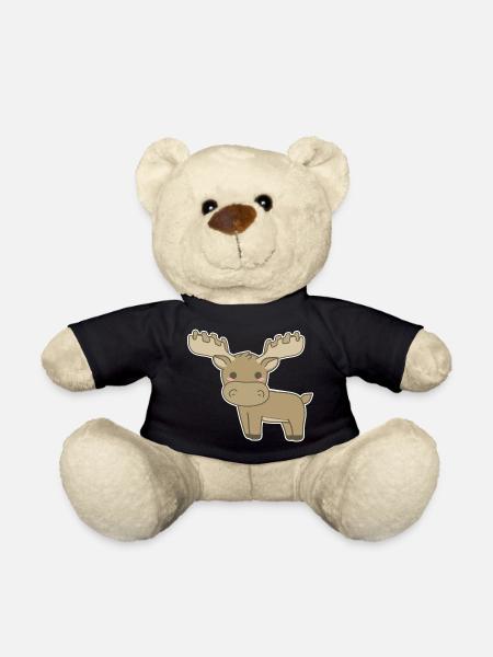 Elch - Teddy - Schwarz
