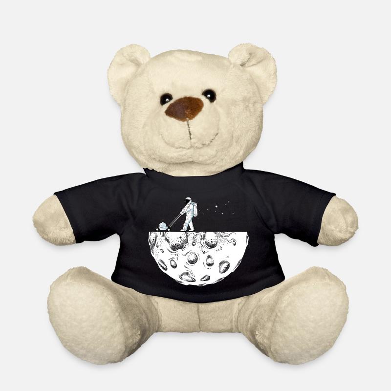 Astronaut mäht den Mond Raumfahrt Weltraum - Teddy - Schwarz