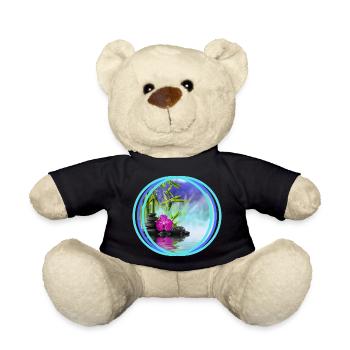 Zen printing - Teddy Bear - black - Front