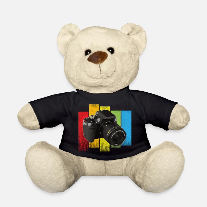 Cooles Kamera Motiv - Teddy - Schwarz