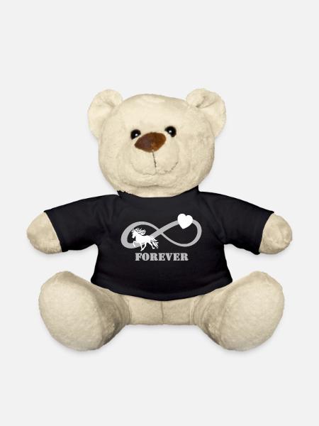 FOREVER Hell Isländer mit Herz - Teddy - Schwarz