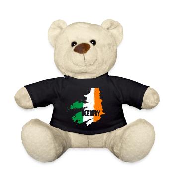 Kerry Irland County | Flagge Landkarte Kontur - Teddy - Schwarz - Vorne