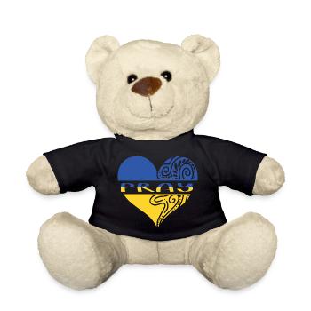 Ukraine Pray - Teddy - Schwarz - Vorne