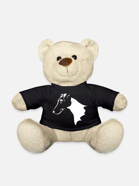 Tête de Fox Terrier « Black Edition » - Nounours - noir