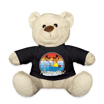 Pêche Papa Pêcheur Pêcheur Père et Fils - Nounours - noir - Devant